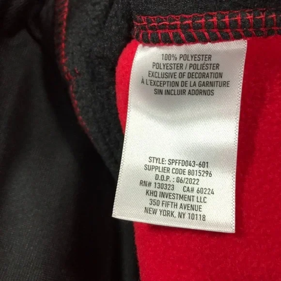 Spyder Jacket Mens Large Red Black Full Zip Fleece Knit Sweater Ski Snow Outdoor - Picture 7 of 10